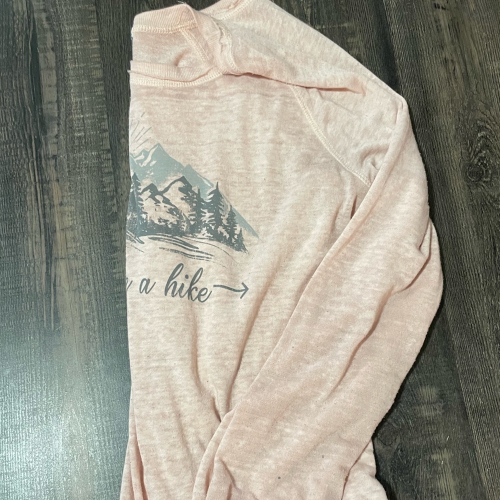 Light pink ‘Take A Hike’ sweatshirt